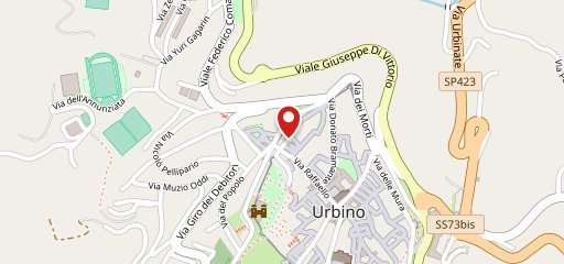 Ristorante Pizzeria Ragno d'oro Urbino sulla mappa