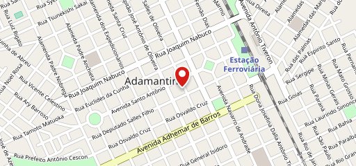 Ranchs Burguer Adamantina no mapa