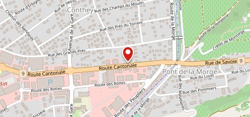 Rao's pizza Conthey sur la carte