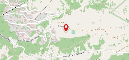 Refuge de Frience sur la carte