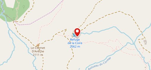 Refuge De La Coire sur la carte