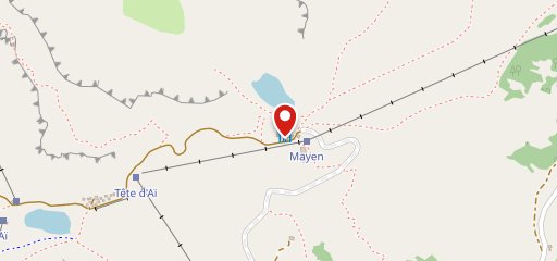 Refuge de Mayen sur la carte