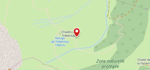 Refuge de Trébentaz sur la carte