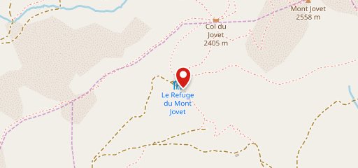 Refuge du Mont Jovet sur la carte