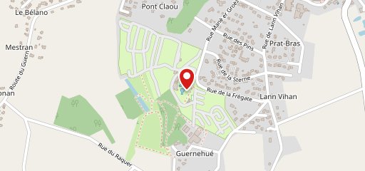 Camping Mané Guernehué 5 étoiles Golfe du Morbihan sur la carte