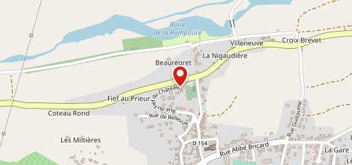 Restaurant Beauregret sur la carte