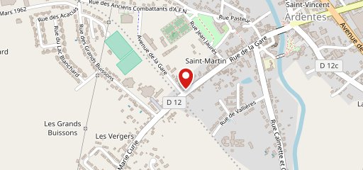 Restaurant de la Gare Ardentes sur la carte