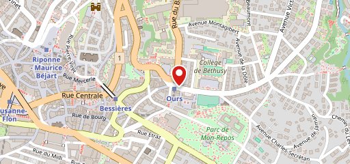 Restaurant de l'Ours sur la carte