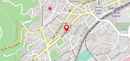 Pizzeria des Liddes sur la carte