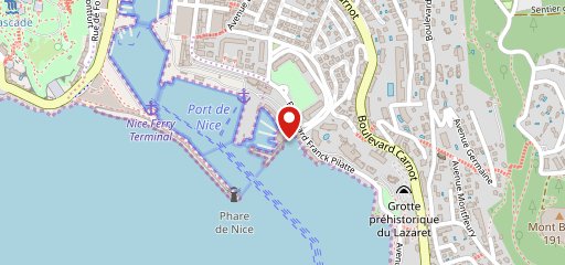 Club Nautique de Nice sur la carte