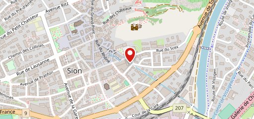 RESTAURANT de l'hôtel du Rhône Sion sur la carte