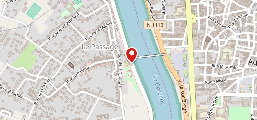 La Passerelle sur la carte