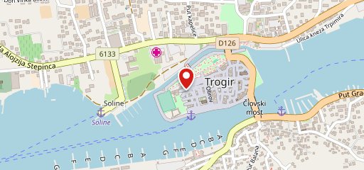 Hotel Trogir en el mapa