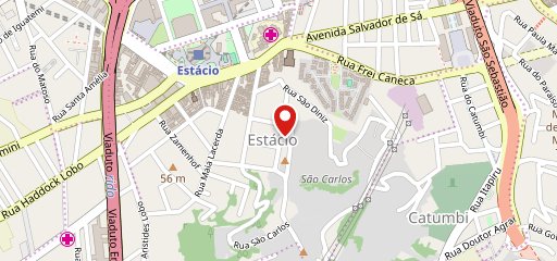 Pizzaria Delícia no mapa