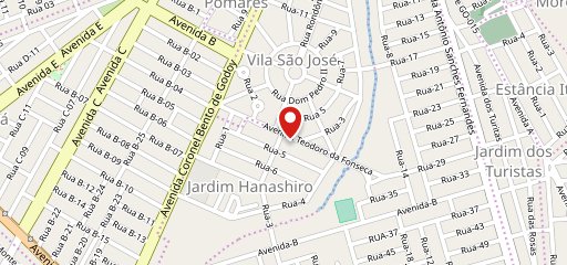 Restaurante Brasileiríssimo no mapa