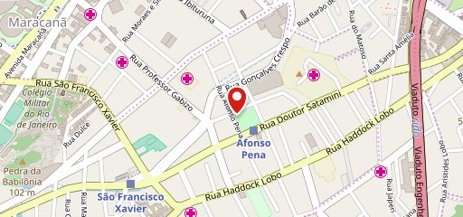 Restaurante Caçador Praça Afonso Pena no mapa