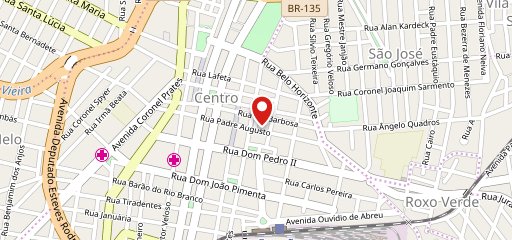 Restaurante comerciarios no mapa