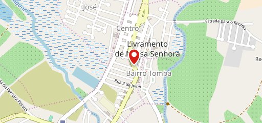 Restaurante de Dirceu no mapa