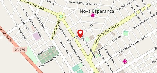 Restaurante no mapa