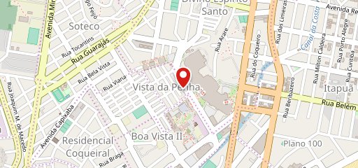 Restaurante Universitário no mapa