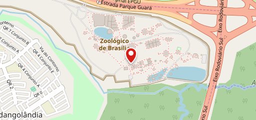 Restaurante Zoológico Brasilia no mapa