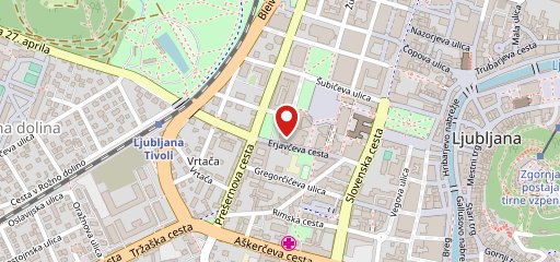 Restavracija Cankarjev dom Ljubljana sulla mappa