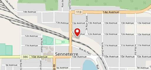 Resto arena senneterre sur la carte