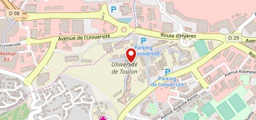 Resto U Le Coudon (Crous) sur la carte