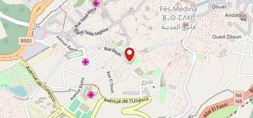 Riad Les Oudayas sur la carte