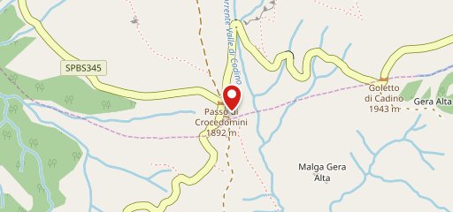 Rifugio Passo Crocedomini sulla mappa