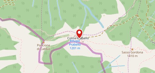 Rifugio Prabello sur la carte