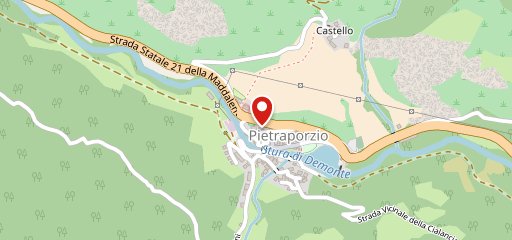 Rifugio Prati del Vallone sulla mappa