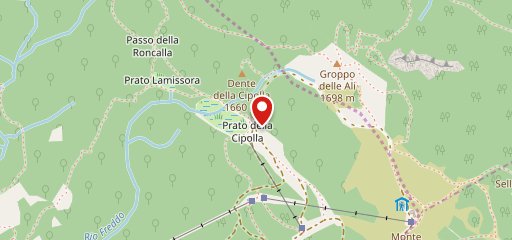 Rifugio Prato della Cipolla sulla mappa