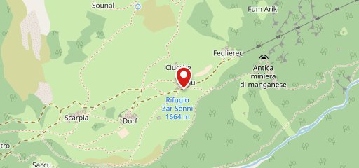 Rifugio Zar SENNI sur la carte