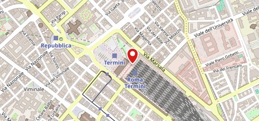 Rinaldini Store Roma Stazione Termini sulla mappa