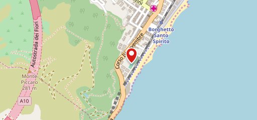 Ristorante Bagni Le Rocche Beach sulla mappa