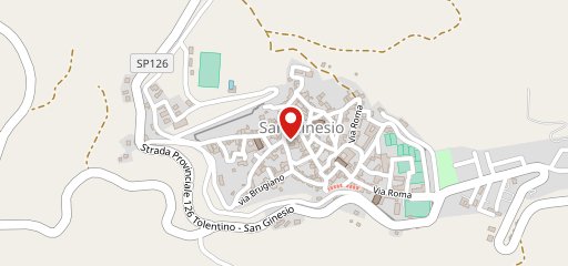 Ristorante "IL BORGO DI SAN GINESIO" Albergo Centrale sulla mappa