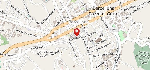 Ristorante Panzakina Barcellona PG sulla mappa