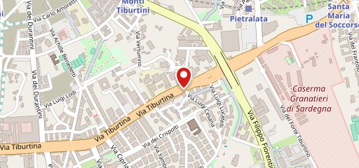 Ristorante Samurai Sushi Roma sulla mappa