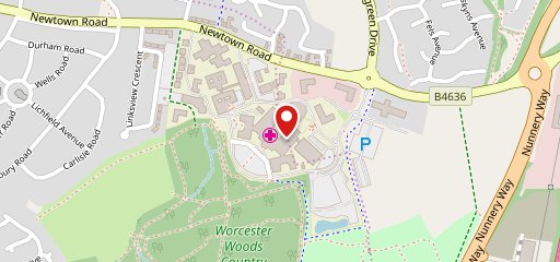 Wrh Map Rivercourt restaurant (Worcester Royal Hospital), Worcester ...