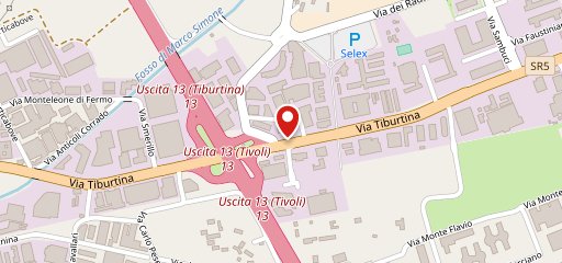 Roadhouse Restaurant Roma Tiburtina sulla mappa