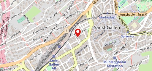 roox Cafe St. Gallen sulla mappa