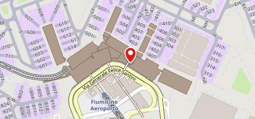 Rossopomodoro Fiumicino aeroporto sulla mappa