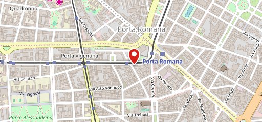 Rossopomodoro Porta Romana sulla mappa