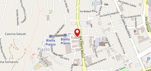 Rosticino Biella sur la carte