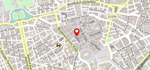 ROUGE Nîmes sur la carte