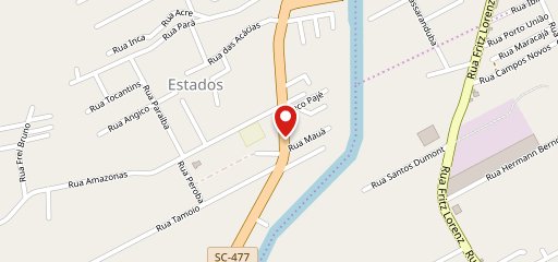 Route 477 no mapa