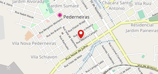 Restaurante Sabores e Delicias no mapa