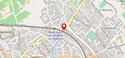 Saint Cyr Pizza sur la carte