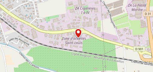 Hôtel Saint Louis sur la carte